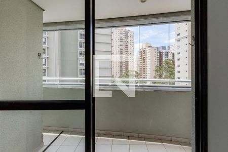 Varanda da Sala de apartamento para alugar com 1 quarto, 40m² em Cidade Monções, São Paulo