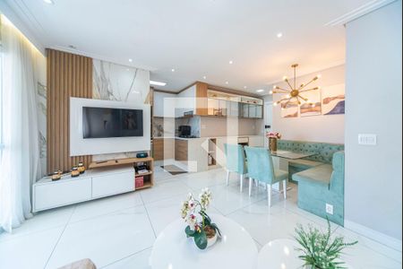 Sala de apartamento para alugar com 2 quartos, 75m² em Campestre, Santo André