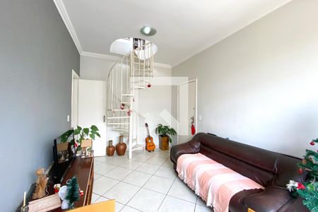 Sala de apartamento à venda com 3 quartos, 121m² em Sagrada Família, Belo Horizonte