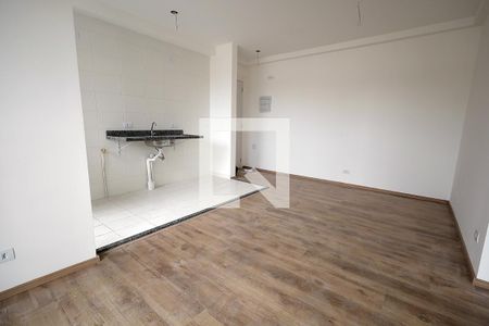 Sala / Cozinha / Área de Serviço de apartamento para alugar com 2 quartos, 45m² em Vila Palmares, Santo André