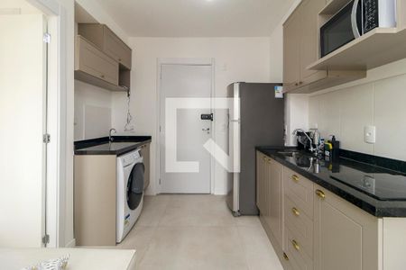 Cozinha de apartamento à venda com 1 quarto, 27m² em Campo Belo, São Paulo