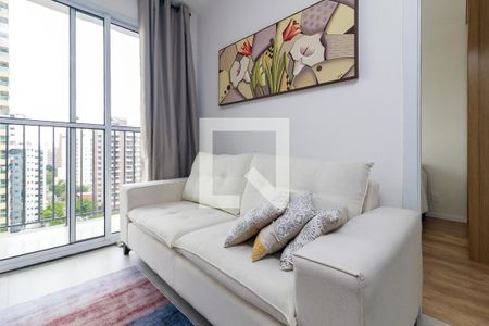 Sala de apartamento à venda com 1 quarto, 27m² em Campo Belo, São Paulo