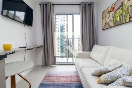 Sala de apartamento à venda com 1 quarto, 27m² em Campo Belo, São Paulo