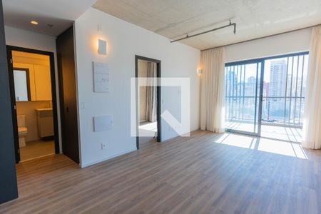 Sala/Cozinha de apartamento para alugar com 1 quarto, 55m² em Pinheiros, São Paulo