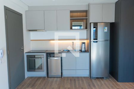 Sala/Cozinha de apartamento para alugar com 1 quarto, 55m² em Pinheiros, São Paulo