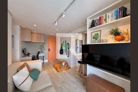 Sala de apartamento à venda com 2 quartos, 65m² em Santo Amaro, São Paulo