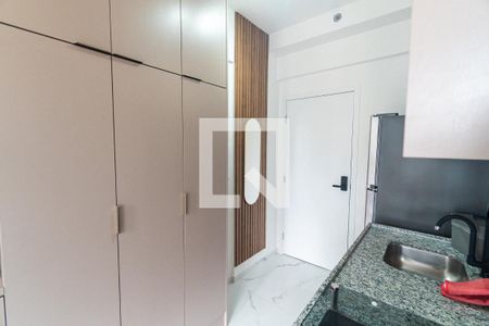 Cozinha de kitnet/studio para alugar com 1 quarto, 22m² em Vila Mariana, São Paulo
