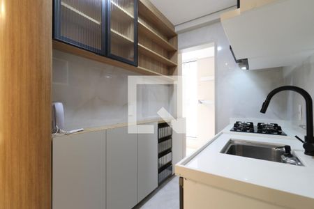 Cozinha  de apartamento à venda com 2 quartos, 42m² em Barra Funda, São Paulo