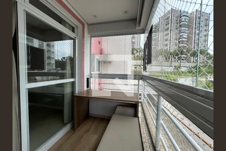 Varanda da Sala de apartamento para alugar com 2 quartos, 74m² em Itacorubi, Florianópolis