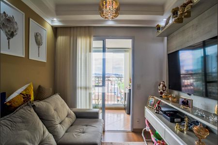 Sala de apartamento à venda com 2 quartos, 52m² em Vila Curuçá, Santo André