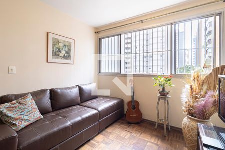 Sala  de apartamento para alugar com 3 quartos, 70m² em Indianópolis, São Paulo