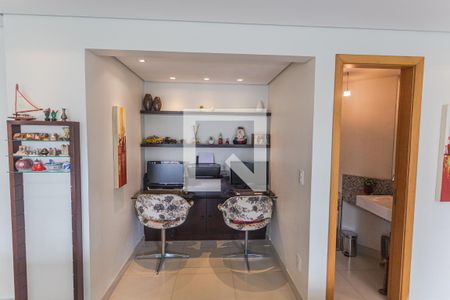 Escritório na Sala de apartamento à venda com 4 quartos, 128m² em Funcionários, Belo Horizonte