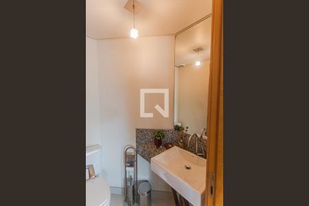 Lavabo na Sala de apartamento à venda com 4 quartos, 128m² em Funcionários, Belo Horizonte