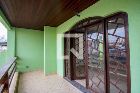 Varanda da sala de casa à venda com 3 quartos, 230m² em Vila Guarará, Santo André