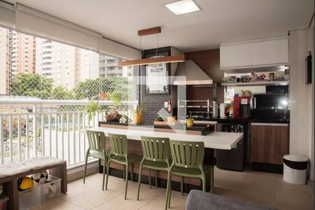 Varanda gourmet de apartamento à venda com 3 quartos, 115m² em Chácara Inglesa, São Paulo