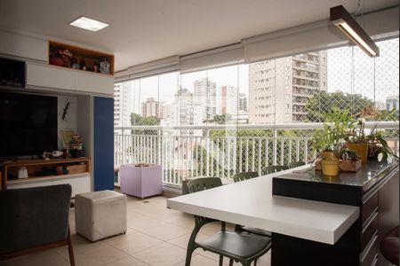 Varanda gourmet de apartamento à venda com 3 quartos, 115m² em Chácara Inglesa, São Paulo