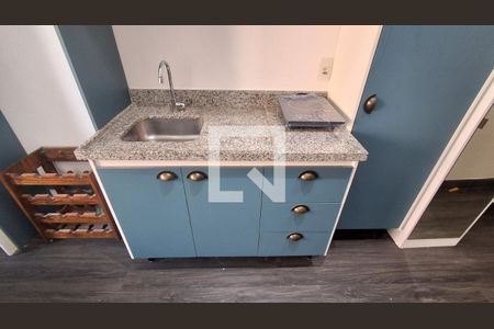 Cozinha  de kitnet/studio para alugar com 1 quarto, 23m² em Santa Paula, São Caetano do Sul