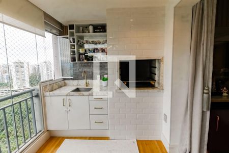 Detalhe - Varanda gourmet de apartamento para alugar com 3 quartos, 129m² em Jardim Caboré, São Paulo