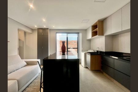 Sala/Cozinha de apartamento para alugar com 1 quarto, 45m² em Botafogo, Campinas