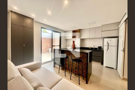 Sala/Cozinha de apartamento para alugar com 1 quarto, 45m² em Botafogo, Campinas