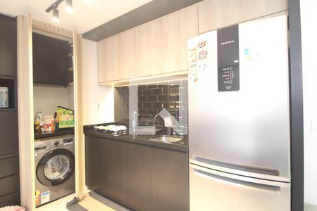 Cozinha / lavanderia de apartamento à venda com 1 quarto, 34m² em Jardim Marajoara, São Paulo