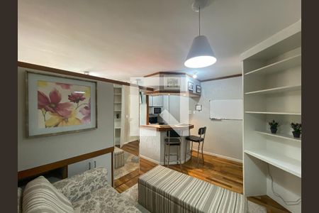 Sala de apartamento para alugar com 1 quarto, 33m² em Moema, São Paulo