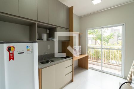 Sala - Cozinha de apartamento para alugar com 1 quarto, 24m² em Vila Butantã, São Paulo