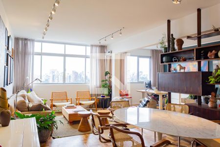 Sala de apartamento para alugar com 1 quarto, 117m² em Perdizes, São Paulo