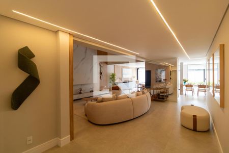Sala 1 de casa de condomínio à venda com 4 quartos, 330m² em Swiss Park, Campinas