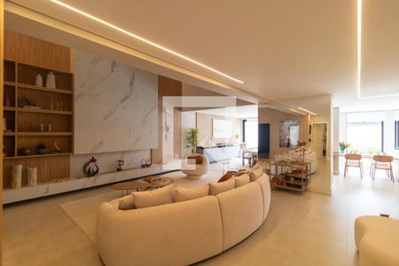 Sala 1 de casa de condomínio à venda com 4 quartos, 330m² em Swiss Park, Campinas