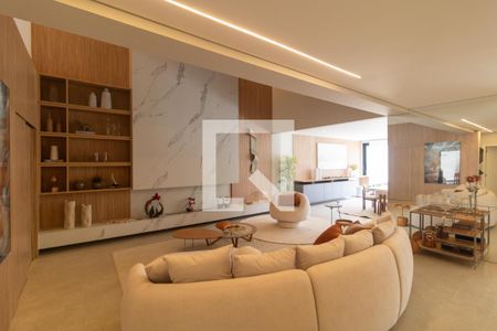 Sala 1 de casa de condomínio à venda com 4 quartos, 330m² em Swiss Park, Campinas