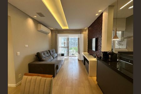 Sala de apartamento para alugar com 1 quarto, 51m² em Empresarial 18 do Forte, Barueri