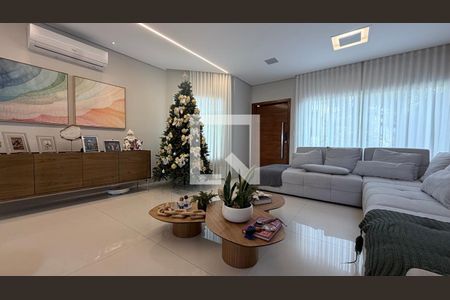 Sala de casa de condomínio para alugar com 3 quartos, 278m² em Swiss Park, Campinas