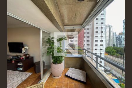 Vista da Sacada de apartamento à venda com 3 quartos, 156m² em Santo Amaro, São Paulo