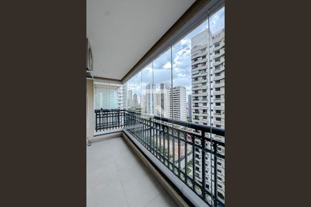 Varanda da Sala de apartamento à venda com 1 quarto, 40m² em Vila Regente Feijó, São Paulo