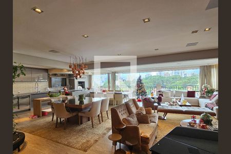 Sala de apartamento à venda com 4 quartos, 244m² em Água Branca, São Paulo