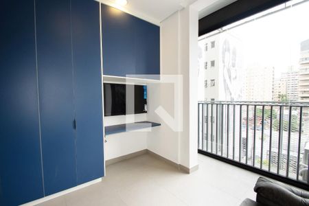 Sala quarto studio de kitnet/studio para alugar com 1 quarto, 23m² em Pinheiros, São Paulo