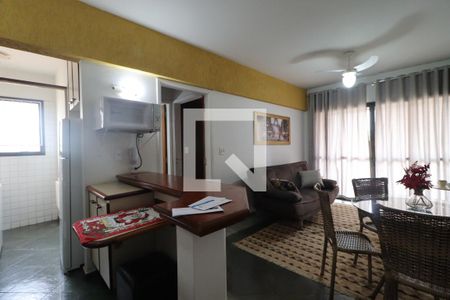 Sala de apartamento para alugar com 1 quarto, 49m² em Centro, Ribeirão Preto