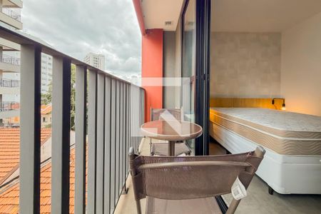 Varanda de kitnet/studio para alugar com 1 quarto, 24m² em Vila Mariana, São Paulo