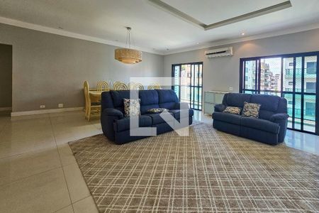 Sala de apartamento para alugar com 4 quartos, 200m² em Barra Funda, Guarujá