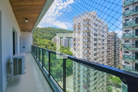 Varanda da Sala de apartamento para alugar com 4 quartos, 200m² em Barra Funda, Guarujá