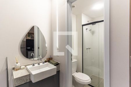 Banheiro de kitnet/studio à venda com 1 quarto, 28m² em Consolação, São Paulo