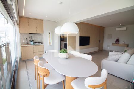Sala de Jantar / Varanda Gourmet de apartamento à venda com 3 quartos, 109m² em Campo Belo, São Paulo