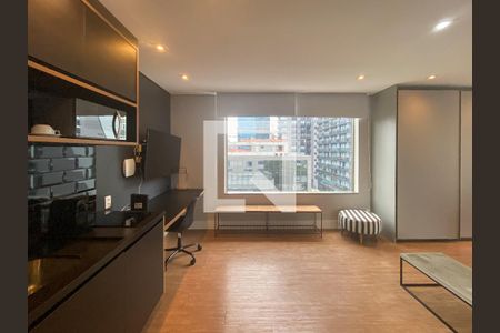 Sala/Quarto de apartamento para alugar com 1 quarto, 35m² em Vila Nova Conceição, São Paulo