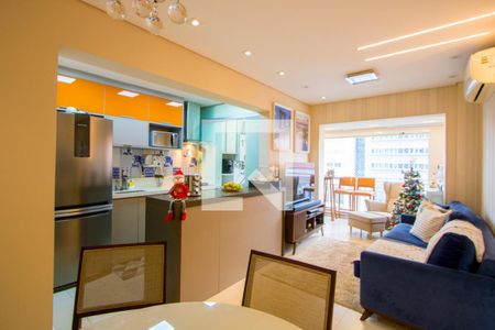 Sala de apartamento à venda com 2 quartos, 67m² em Vila Homero Thon, Santo André