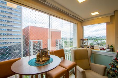 Varanda gourmet de apartamento à venda com 2 quartos, 67m² em Vila Homero Thon, Santo André