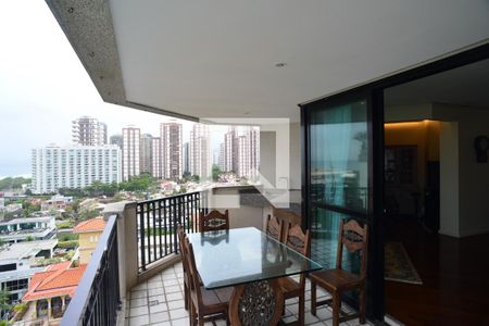 Varanda de apartamento para alugar com 3 quartos, 190m² em Barra da Tijuca, Rio de Janeiro