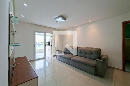 Sala de apartamento para alugar com 3 quartos, 115m² em Vila Tupi, Praia Grande