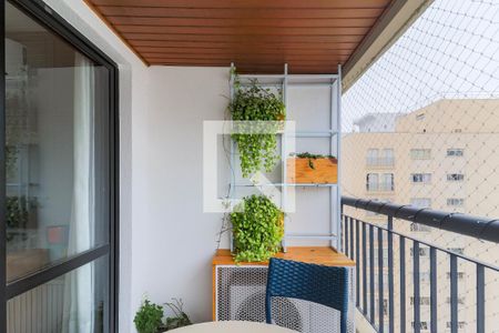 Varanda da Sala de apartamento à venda com 2 quartos, 71m² em Cidade Monções, São Paulo