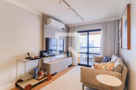 Sala de apartamento à venda com 2 quartos, 71m² em Cidade Monções, São Paulo